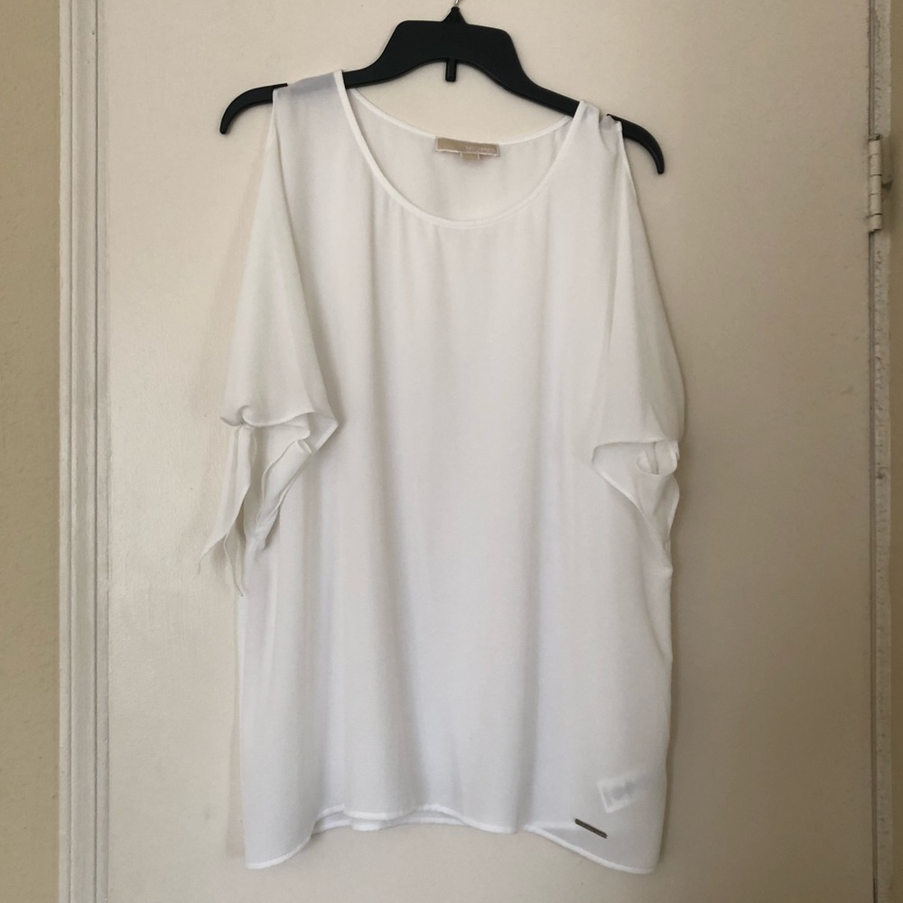 Michael Kors cold shoulder top NEW